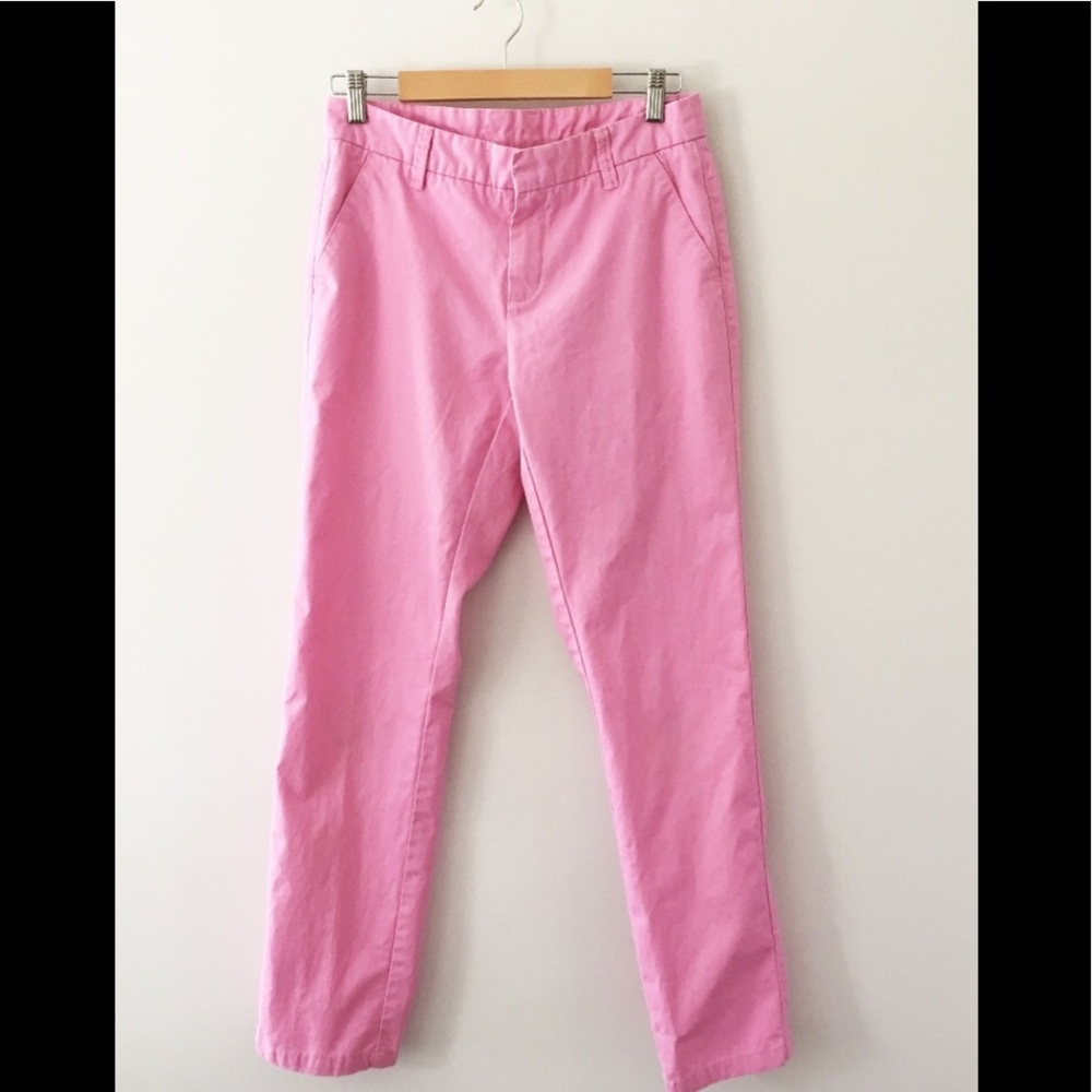 Garnet Hill Pink Chinos Trousers Size 6 - GUC